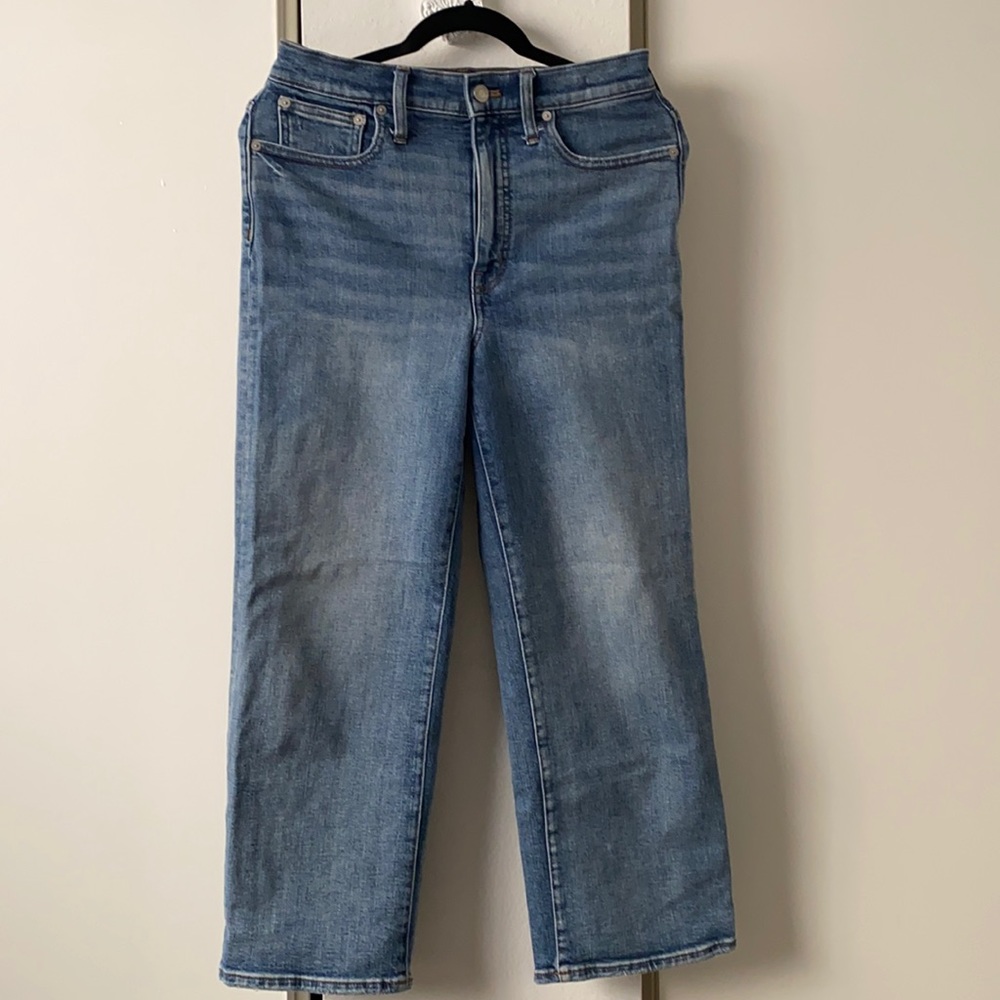 Madewell slim wide crop Jean